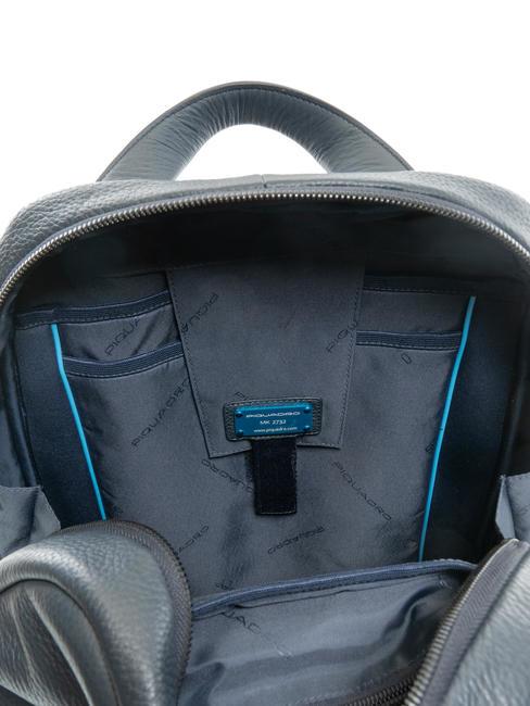 ILI Rucsac pentru laptop din piele de 14 inchi albastru - Rucsacuri pentru laptop