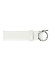 TRUSSARDI GREYHOUND  Curea din piele fabricata in Italia aproape alb - Curele - 2