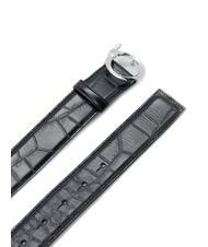 TRUSSARDI GREYHOUND  Curea cu imprimeu croc BLACK - Curele - 2