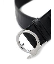 TRUSSARDI GREYHOUND  Curea cu imprimeu croc BLACK - Curele - 3