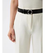 TRUSSARDI GREYHOUND  Curea cu imprimeu croc BLACK - Curele - 4