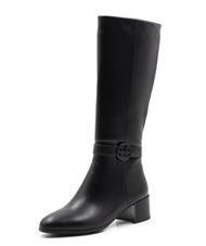 ROCCOBAROCCO RB LOGO ROUND Cizme cu toc &icirc;nalt negru - Pantofi femei - 2