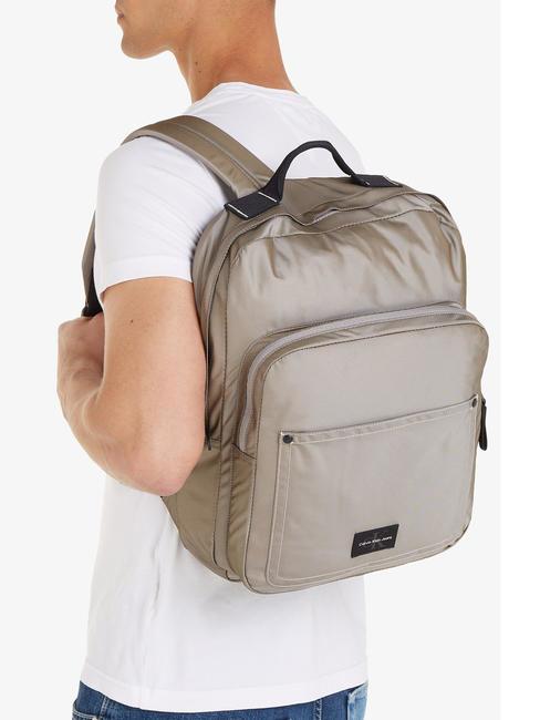 SPORT ESSENTIAL Rucsac din nylon pentru laptop taup atlantic - Rucsacuri pentru laptop