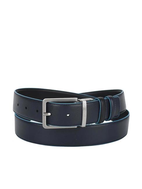 BLUE SQUARE Centura reversibila negru-albastru - Curele