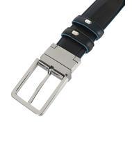 PIQUADRO BLUE SQUARE Centura reversibila negru-albastru - Curele - 4