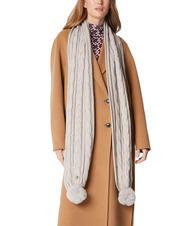 TWINSET Sciarpa con Pompon  gri melange deschis - Eșarfe - 3