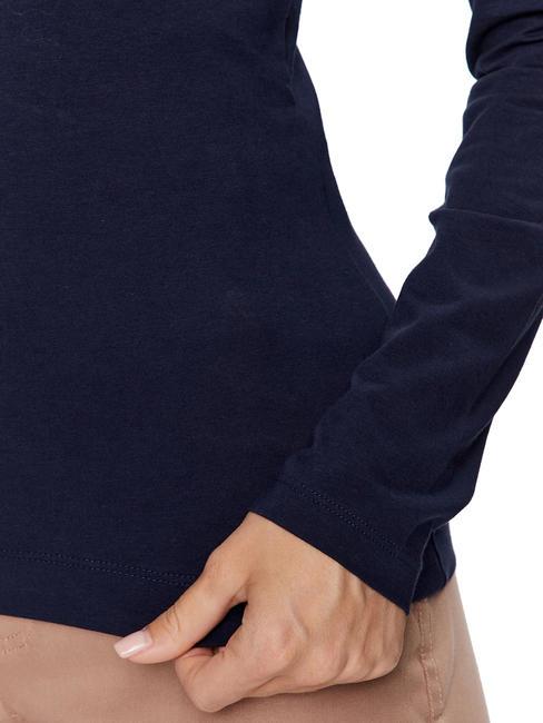 SCRIPT Tricou cu paiete albastru &icirc;nnegrit - tricou