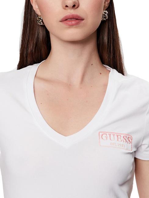 MINI LOGO Tricou cu logo 1984 alb purpuriu - tricou