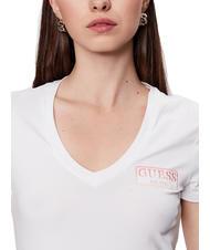 GUESS MINI LOGO Tricou cu logo 1984 alb purpuriu - tricou - 3