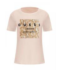 GUESS RELAXED Tricou cu inel dolly roz - tricou - 3