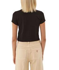 GUESS TRIANGLE STRASS Tricou cu crampoane jetbla - tricou - 2