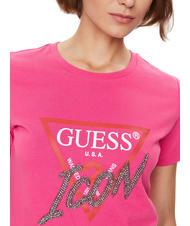GUESS ICON Tricou cu crampoane pumn roz - tricou - 3