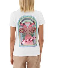 GUESS LOS ANGELES Tricou cu imprimeu pe spate flori albe - tricou - 2