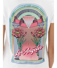 GUESS LOS ANGELES Tricou cu imprimeu pe spate flori albe - tricou - 4
