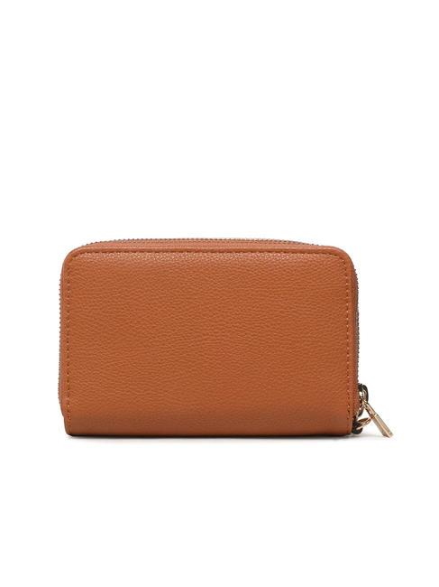 MERIDIAN Portofel cu fermoar COGNAC - Portofele femei