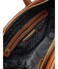 ROCCOBAROCCO LUCE Geantă tote cu curea de umăr și logo metalic bronzat - Genți femei - 5