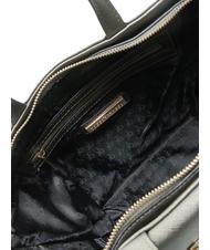 ROCCOBAROCCO LUCE Geantă tote cu curea de umăr și logo metalic gri metalic - Genți femei - 5