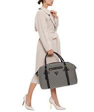 GUESS VOYAGE Geantă duffle cu curea de umăr logo negru - Genți de voiaj - 6