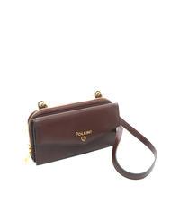POLLINI GRAINED Portofel clutch pe umăr BORDEAUX / B - Portofele femei - 2