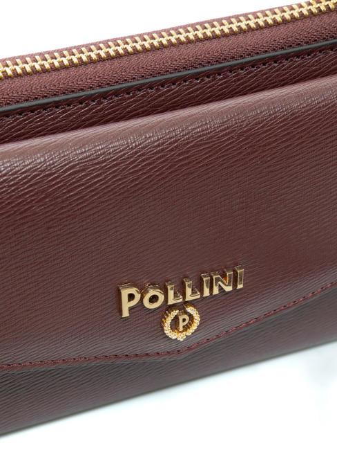 GRAINED Portofel clutch pe umăr BORDEAUX / B - Portofele femei