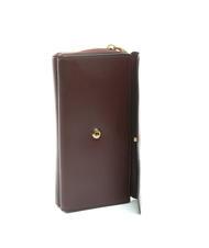 POLLINI GRAINED Portofel clutch pe umăr BORDEAUX / B - Portofele femei - 6