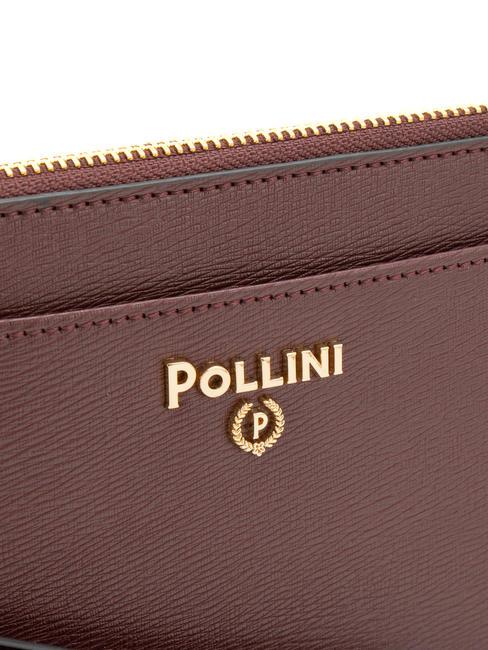 GRAINED Poșetă cu manșetă BORDEAUX / B - Genți femei