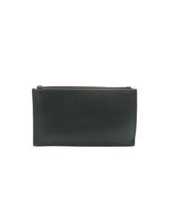 POLLINI GRAINED Suport plat pentru card cu fermoar negru - Portofele femei - 3