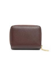 POLLINI GRAINED Portofel mic cu fermoar BORDEAUX / B - Portofele femei - 3