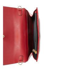 POLLINI CHECK AND LINES Poșetă cu curea de umăr din lanț RED - Genți femei - 2