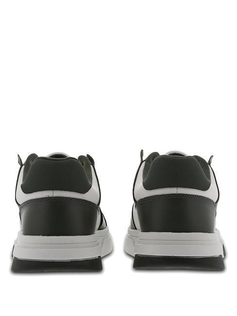 TOMMY JEANS Leather Cupsole Tenisi din piele verde peltru/ecru - Pantofi bărbați