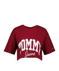 TOMMY HILFIGER TOMMY JEANS New Varsity Tricou din bumbac roșu - tricou - 3