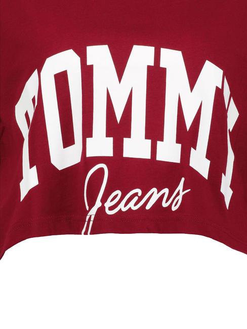 TOMMY JEANS New Varsity Tricou din bumbac roșu - tricou