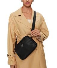 GUESS MERIDIAN Geantă de umăr mică BLACK - Genți femei - 5