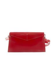 TRUSSARDI SALIS Geantă clutch din piele strălucitoare cireașă - Portofele femei - 4
