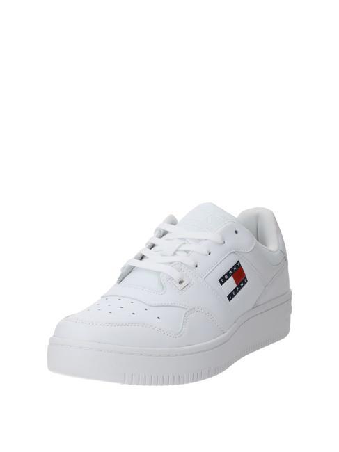 TOMMY JEANS Retro Basket  alb - Pantofi bărbați