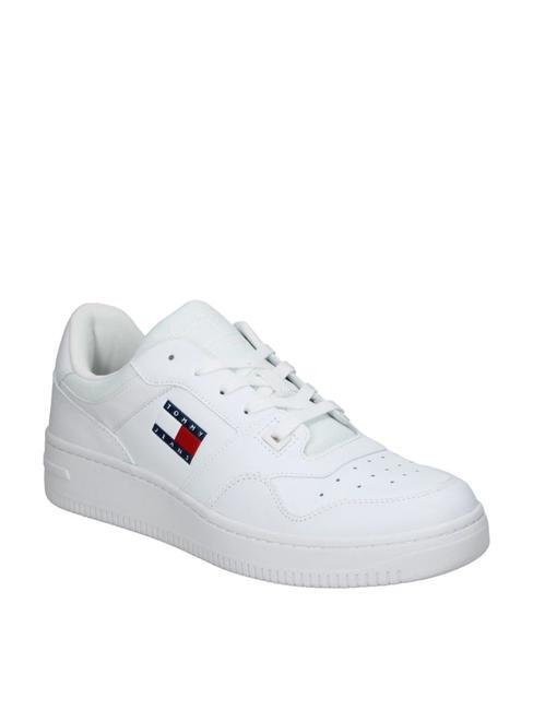 TOMMY JEANS Retro Basket  alb - Pantofi bărbați