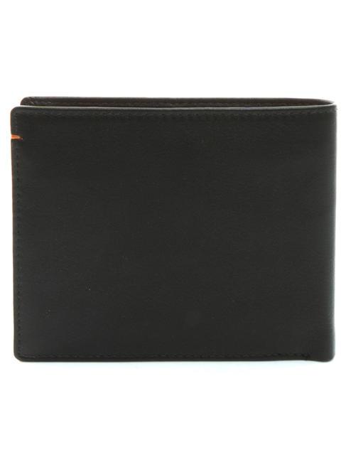 COLOR WALLET Portofel de piele maro/portocaliu - Portofele bărbați