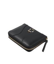 TRUSSARDI YUMA Portofel din piele mic cu fermoar BLACK - Portofele femei - 4