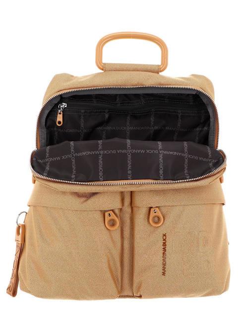 MD20 Lux Rucsac pentru umăr, efect iridescent lux de muştar - Genți femei