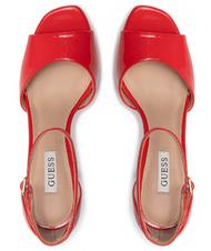 GUESS CAMPIONARIO - ALDEN2 D&Eacute;COLLET&Eacute; RED - Pantofi femei - 4