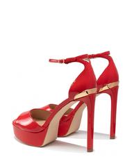 GUESS CAMPIONARIO - ALDEN2 D&Eacute;COLLET&Eacute; RED - Pantofi femei - 5