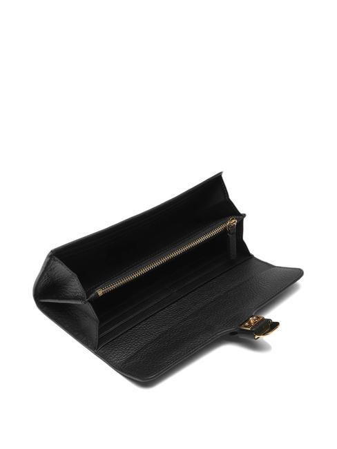 NEOFIRENZE SOFT  Portofel continental din piele negru - Portofele femei