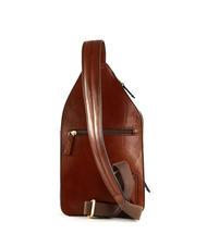 THE BRIDGE STORY UOMO Rucsac cu un singur umar din piele BROWN - Rucsacuri pentru școală și timp liber - 3