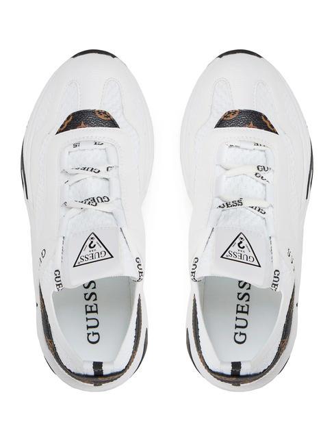 GENIVER2 Adidași Alb / maro - Pantofi femei