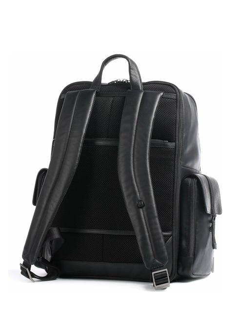 STEVEN Rucsac din piele pentru laptop de 15,6". negru - Serviete birou