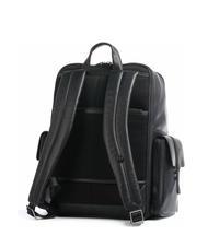 PIQUADRO STEVEN Rucsac din piele pentru laptop de 15,6". - Serviete birou