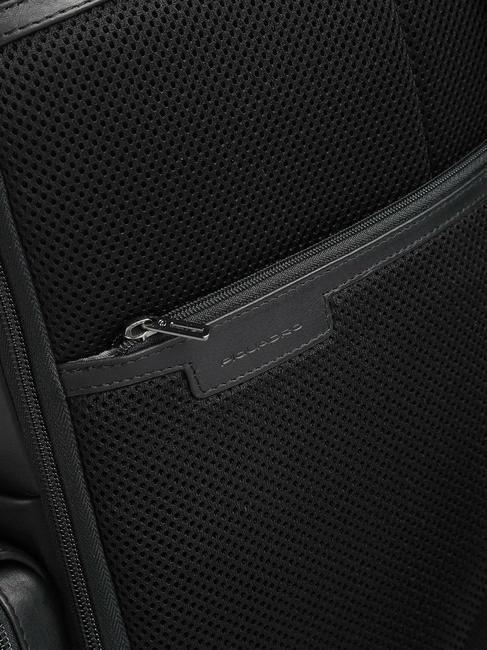 STEVEN Rucsac din piele pentru laptop de 15,6". negru - Serviete birou