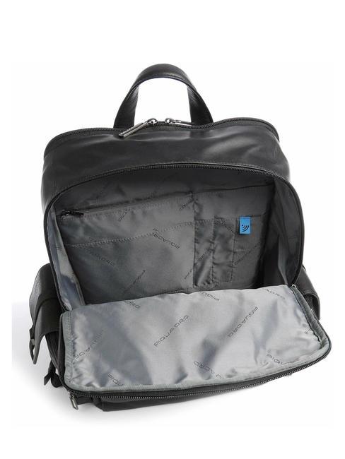 STEVEN Rucsac din piele pentru laptop de 15,6". negru - Serviete birou
