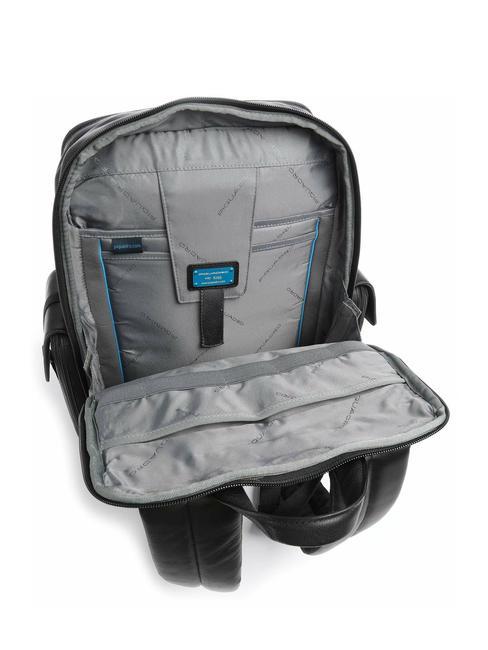 STEVEN Rucsac din piele pentru laptop de 15,6". negru - Serviete birou