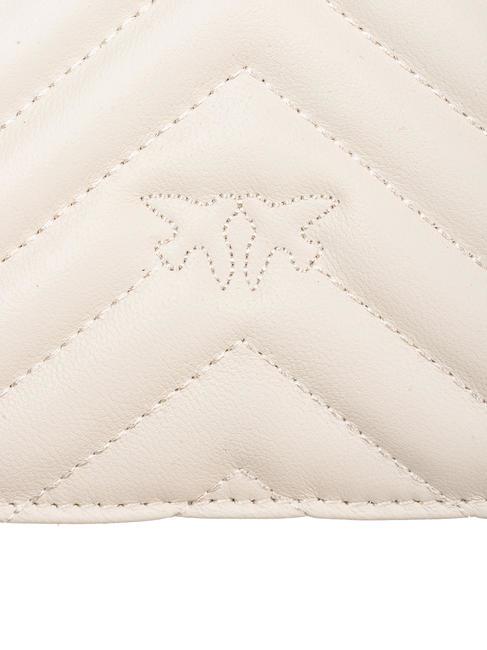 CLASSIC LOVE ONE Geanta din piele Nappa mătase alb-aur antic - Genți femei